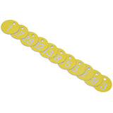 50Pcs Beehive Tag ABS Round Numbered Sign Labels with Hole Livestock Beekeeping SuppliesLight Yellow 1-50