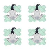 10 Set Cross Misting Spray Nozzle with 4/7mm Joint Micro Irrigation Head for Farmland Garden Sprinklers In Australia - Darrahopens