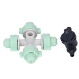 10 Set Cross Misting Spray Nozzle with 4/7mm Joint Micro Irrigation Head for Farmland Garden Sprinklers