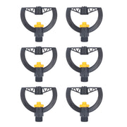6pcs Irrigation Sprinkler Nozzle G3/4 Male Thread Plastic Black for Agricultural Base Greenhouse