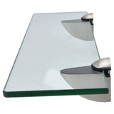 Bathroom Glass Shelf WallMounted Zinc Alloy Storage Rack Bathroom Accessory for Home