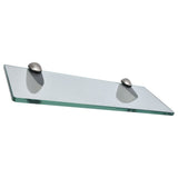 Bathroom Glass Shelf WallMounted Zinc Alloy Storage Rack Bathroom Accessory for Home