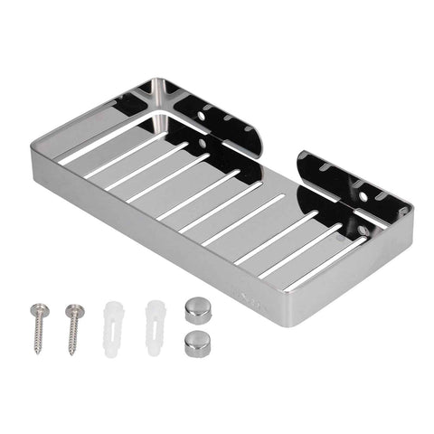 Soap Dish Shelf 304 Stainless Steel Bathroom Hollow Self Draining Wall Mounted Soap Box