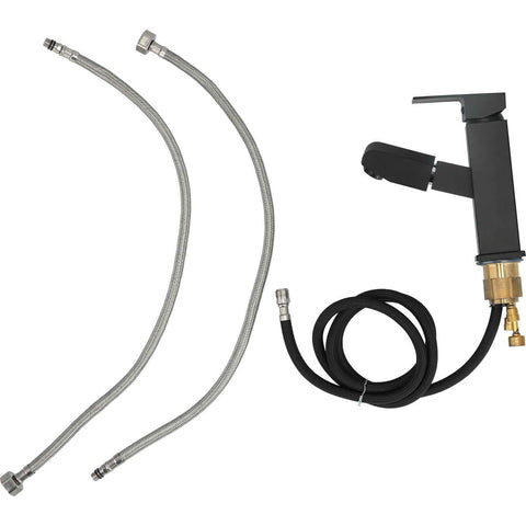 G1/2 Pull Out Faucet Cold Hot Mixer Water Tap with Pull‑Down Sprayer for Bathroom Hotel In Australia - Darrahopens