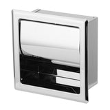 Mirror Surface Toilet Paper Holder Stainless Steel Paper Towel Rack Toilet Tissue Rack for Home Hotel Bathroom