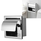 Mirror Surface Toilet Paper Holder Stainless Steel Paper Towel Rack Toilet Tissue Rack for Home Hotel Bathroom