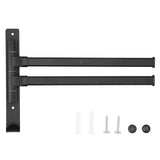 Towel Bar Wall Mounted Rotating Collapsible Space Aluminum Towel Rack for Bathroom In Australia - Darrahopens