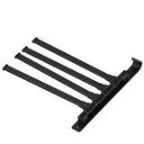 Rotating Towel Rack 4 Poles Space Aluminum Folding Rotatable Matte Black Finish Bath Towel Hanger for Bathrooms Kitchens Hotels