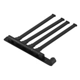 Rotating Towel Rack 4 Poles Space Aluminum Folding Rotatable Matte Black Finish Bath Towel Hanger for Bathrooms Kitchens Hotels