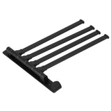 Rotating Towel Rack 4 Poles Space Aluminum Folding Rotatable Matte Black Finish Bath Towel Hanger for Bathrooms Kitchens Hotels