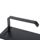 Toilet Paper Holder 304 Stainless Steel Anti Rust Wearable Bathroom Phone Holder for Kitchen WashroomBlack