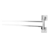 Stainless Steel Towel Rack Bar 180° Rotatable Towel Bathrobe Hanger Holder for Bathroom2 Rods
