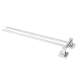 Stainless Steel Towel Rack Bar 180° Rotatable Towel Bathrobe Hanger Holder for Bathroom2 Rods