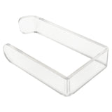 Toilet Paper Holder No Drilling Acrylic Transparent Wall Mount Toilet Paper Roll Holder for Bathroom Kitchen