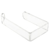 Toilet Paper Holder No Drilling Acrylic Transparent Wall Mount Toilet Paper Roll Holder for Bathroom Kitchen