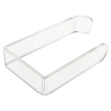 Toilet Paper Holder No Drilling Acrylic Transparent Wall Mount Toilet Paper Roll Holder for Bathroom Kitchen