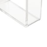 Toilet Paper Holder No Drilling Acrylic Transparent Wall Mount Toilet Paper Roll Holder for Bathroom Kitchen
