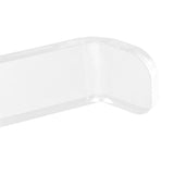 Toilet Paper Holder No Drilling Acrylic Transparent Wall Mount Toilet Paper Roll Holder for Bathroom Kitchen