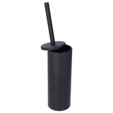 Toilet Brush with Holder Stainless Steel Long Handle Toilet Bowl Brush Soft Toilet Brush Toilet Cleaning Brush SetBlack