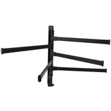 Towel Rack Aluminum Alloy Towel Shelf with 5 Bars Rotatable and Durable for Bathroom and Kitchen Black In Australia - Darrahopens