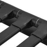 Towel Rack Aluminum Alloy Towel Shelf with 5 Bars Rotatable and Durable for Bathroom and Kitchen Black