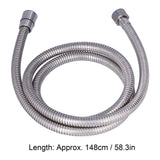 148cm Stainless Steel Shower Hose Flexible Shower Head Connection Shower Tube for Bathroom Home