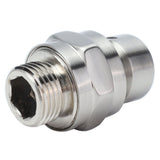 G1/2 Shower Head Adapter Copper Shower Diverter Valve for Home Bathroom Top Spray Accessories Brushed