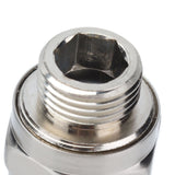 G1/2 Shower Head Adapter Copper Shower Diverter Valve for Home Bathroom Top Spray Accessories Brushed