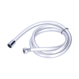 PVC Shower Hose 1.5m Shower Head Hose Water Heater Hose Smooth Explosion Proof Silver for Bathroom