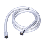 PVC Shower Hose 1.5m Shower Head Hose Water Heater Hose Smooth Explosion Proof Silver for Bathroom