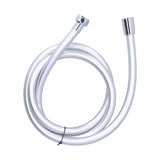 PVC Shower Hose 1.5m Shower Head Hose Water Heater Hose Smooth Explosion Proof Silver for Bathroom