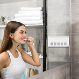 Wall Mounted Toothbrush Holder Detachable Toothbrush Organizer for Bathroom Home Hotel
