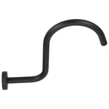 Shower Arm S Shape Gooseneck Stainless Steel Shower Head Extension Arm Bathroom NPT Shower Head Arm for Home233 Black In Australia - Darrahopens