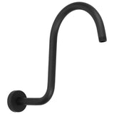 Shower Arm S Shape Gooseneck Stainless Steel Shower Head Extension Arm Bathroom NPT Shower Head Arm for Home233 Black In Australia - Darrahopens