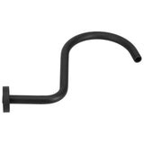 Shower Arm S Shape Gooseneck Stainless Steel Shower Head Extension Arm Bathroom NPT Shower Head Arm for Home233 Black In Australia - Darrahopens