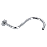 Shower Arm S Shape Gooseneck Stainless Steel Shower Head Extension Arm Bathroom NPT Shower Head Arm for Home233 Electroplate
