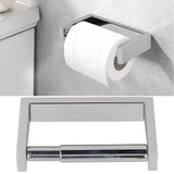 Wall Mounted Paper Roll Holder 304 Stainless Steel Toilet Paper Rack Home Bathroom Hardware Set