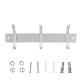 Wall Mounted Kitchen Hanger with 3 Hooks 304 Stainless Steel Punching Cloth Hook for Bathroom In Australia - Darrahopens