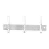 Wall Mounted Kitchen Hanger with 3 Hooks 304 Stainless Steel Punching Cloth Hook for Bathroom
