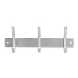 Wall Mounted Kitchen Hanger with 3 Hooks 304 Stainless Steel Punching Cloth Hook for Bathroom