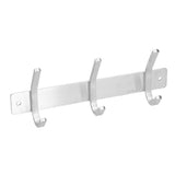 Wall Mounted Kitchen Hanger with 3 Hooks 304 Stainless Steel Punching Cloth Hook for Bathroom
