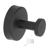 Single Coat Hook 304 Stainless Steel Black Wall Mounted Towel Clothes Hat Hanger for Bathroom Kitchen In Australia - Darrahopens