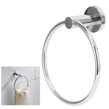 Stainless Steel Towel Ring Simple Rustproof Retro Bathroom Hand Towel Ring for Bathroom Kitchen223030 Bright Towel Ring