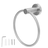 Stainless Steel Towel Ring Simple Rustproof Retro Bathroom Hand Towel Ring for Bathroom Kitchen223130 Brushed Towel Ring In Australia - Darrahopens