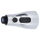 Faucet Spray Head G1/2 Brushed Silver 3 Functions Pull Down Sprayer Nozzle for Kitchen02 Type