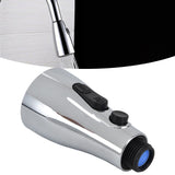 Faucet Spray Head G1/2 Brushed Silver 3 Functions Pull Down Sprayer Nozzle for Kitchen02 Type