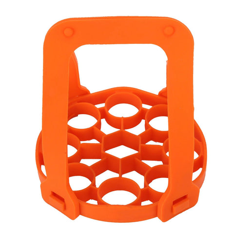 9Hole Silicone Egg Steamer Rack AntiScalding Pressure Cooker Sling Heat Insulation Pad(Orange ) In Australia - Darrahopens
