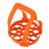 9Hole Silicone Egg Steamer Rack AntiScalding Pressure Cooker Sling Heat Insulation Pad(Orange ) In Australia - Darrahopens