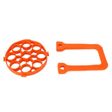 9Hole Silicone Egg Steamer Rack AntiScalding Pressure Cooker Sling Heat Insulation Pad(Orange )