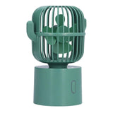 Mini Fan Cactus Shape Shaking Head Low Noise USB Charging Office Student Desktop Fan for Home Office In Australia - Darrahopens